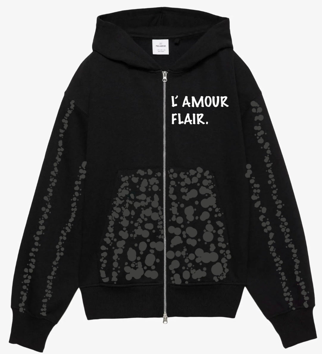 L’ AMOUR FLAIR - grey/black hoodie