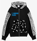 L’ AMOUR FLAIR - black/white/blue hoodie